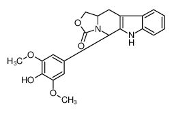 (5R-顺式)-5,6,11,11alpha-四氢-5-(4-羟基-3,5-二甲氧基苯基)-1H,3H-恶唑并(3',4':1,6)吡啶并(3,4-b)吲哚-3-酮