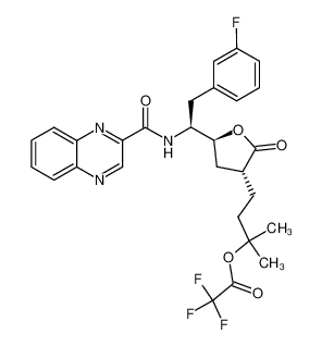 624736-64-7 structure, C28H27F4N3O5