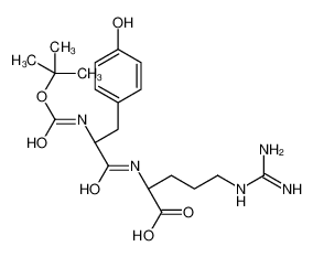 (2S)-5-(diaminomethylideneamino)-2-[[(2S)-3-(4-hydroxyphenyl)-2-[(2-methylpropan-2-yl)oxycarbonylamino]propanoyl]amino]pentanoic acid 189056-54-0