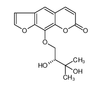 9-[(2R)-2,3-dihydroxy-3-methylbutoxy]furo[3,2-g]chromen-7-one 31575-93-6