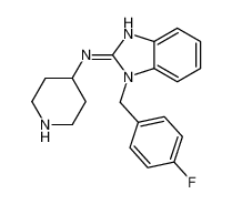 1-[(4-fluorophenyl)methyl]-N-piperidin-4-ylbenzimidazol-2-amine 75970-99-9