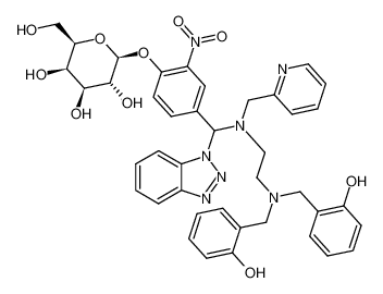 1375797-28-6 (2S,3R,4S,5R,6R)-2-(4-((1H-benzo[d][1,2,3]triazol-1-yl)((2-(bis(2-hydroxybenzyl)amino)ethyl)(pyridin-2-ylmethyl)amino)methyl)-2-nitrophenoxy)-6-(hydroxymethyl)tetrahydro-2H-pyran-3,4,5-triol