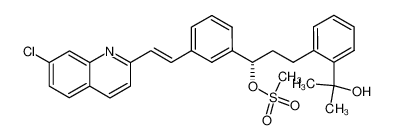 2-(3-(S)-(3-(2-(7-chloroquinolinyl)ethenyl)phenyl)-3-methanesulfonyloxypropyl)phenyl-2-propanol 807638-71-7