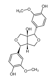 81446-27-7 spectrum, (+)-1-hydroxy-2-epipinoresinol