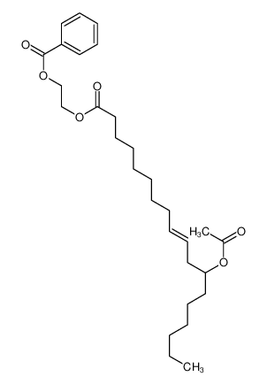 59863-44-4 2-(12-acetyloxyoctadec-9-enoyloxy)ethyl benzoate