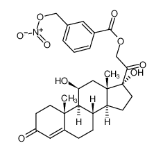 11BETA,17,21-TRIHYDROXY-PREGN-4-ENE-3,20-DIONE METHYL ESTER 3-[(NITROOXY) METHYL]-BENZOIC ACID