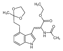 92420-72-9 spectrum, (Z)-2-Acetylamino-3-{4-[2-(2-methyl-[1,3]dioxolan-2-yl)-ethyl]-1H-indol-3-yl}-acrylic acid ethyl ester