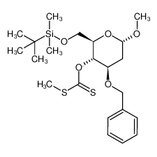 925683-97-2 (2R,3S,4R,6S)-4-(benzyloxy)-2-[(tert-butyldimethylsiloxy)methyl]-6-methoxy-3-{[(methylsulfanyl)carbothioyl]oxy}tetrahydro-2H-pyran