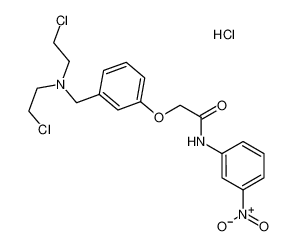 2-[3-[bis(2-chloroethyl)aminomethyl]phenoxy]-N-(3-nitrophenyl)acetamide,hydrochloride 6945-14-8