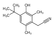 2-(4-tert-Butyl-3-hydroxy-2,6-dimethylphenyl)acetonitrile 55699-10-0