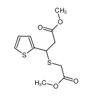methyl 3-(2-methoxy-2-oxoethyl)sulfanyl-3-thiophen-2-ylpropanoate 175276-43-4