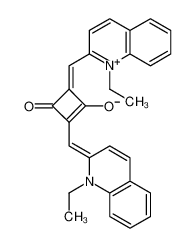 23475-74-3 (4Z)-4-[(1-ethylquinolin-1-ium-2-yl)methylidene]-2-[(E)-(1-ethylquinolin-2-ylidene)methyl]-3-oxocyclobuten-1-olate