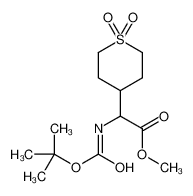 methyl 2-(1,1-dioxothian-4-yl)-2-[(2-methylpropan-2-yl)oxycarbonylamino]acetate 1219371-51-3