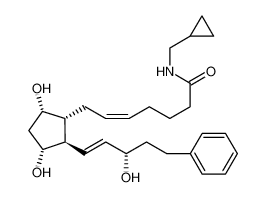 N-(cyclopropylmethyl)-7-[3,5-dihydroxy-2-(3-hydroxy-5-phenylpent-1-enyl)cyclopentyl]hept-5-enamide
