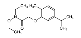 97804-98-3 N-ethoxy-N-ethyl-2-(2-methyl-5-propan-2-ylphenoxy)acetamide