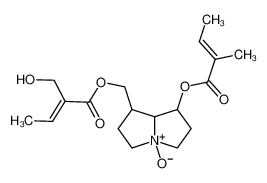 [7-[(E)-2-methylbut-2-enoyl]oxy-4-oxido-2,3,5,6,7,8-hexahydro-1H-pyrrolizin-4-ium-1-yl]methyl (E)-2-(hydroxymethyl)but-2-enoate