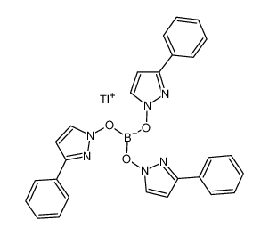 106210-02-0 structure, C27H22BN6O3Tl