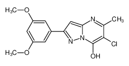 6-Chloro-2-(3,5-dimethoxyphenyl)-5-methylpyrazolo[1,5-a]pyrimidin -7-ol 606116-47-6