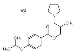 (2-methyl-3-pyrrolidin-1-ylpropyl) 4-propan-2-yloxybenzoate,hydrochloride 5422-80-0