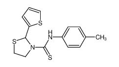 N-(4-Methylphenyl)-2-(2-thienyl)-1,3-thiazolidine-3-carbothioamid e 590379-64-9