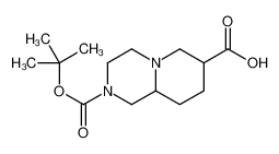 2-{[(2-Methyl-2-propanyl)oxy]carbonyl}octahydro-2H-pyrido[1,2-a]p yrazine-7-carboxylic acid