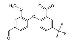 3-methoxy-4-(2-nitro-4-trifluoromethylphenoxy)benzaldehyde 416887-49-5