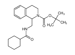 1357103-92-4 t-butyl 1-(cyclohexanecarboxamidomethyl)- 3,4-dihydroisoquinoline-2(1H)-carboxylate