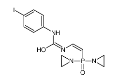 1-[2-[bis(aziridin-1-yl)phosphoryl]ethenyl]-3-(4-iodophenyl)urea 54948-28-6