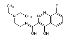 N-[2-(diethylamino)ethyl]-8-fluoro-4-oxo-1H-cinnoline-3-carboxamide 187231-65-8