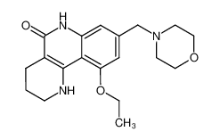 10-ethoxy-8-(morpholinomethyl)-1,2,3,4-tetrahydrobenzo[h][1,6]naphthyridine-5(6H)-one 1227156-72-0