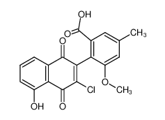 125187-16-8 structure, C19H13ClO6