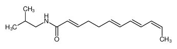 N-(2-methylpropyl)dodeca-2,6,8,10-tetraenamide 10076-00-3