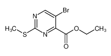 5-溴-2-(甲基硫代)嘧啶-4-羧酸乙酯