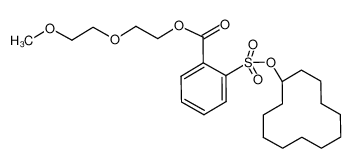 888021-89-4 spectrum, 2-Cyclododecyloxysulfonyl-benzoic acid 2-(2-methoxy-ethoxy)-ethyl ester