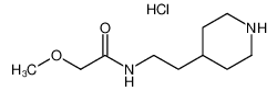 2-Methoxy-N-(2-piperidin-4-yl-ethyl)-acetamide hydrochloride 1185302-94-6