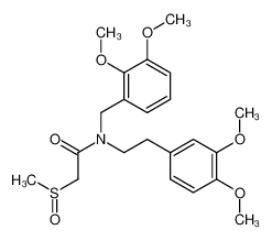 113557-31-6 N-(3,4-dimethoxybenzyl)-N-(2,3-dimethoxyphenethyl)-α-(methylsulfinyl)acetamide