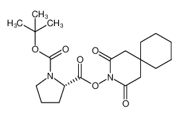 1280225-83-3 1-(tert-butyl) 2-(2,4-dioxo-3-azaspiro[5.5]undecan-3-yl) (S)-pyrrolidine-1,2-dicarboxylate