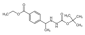 ethyl 4-[1-[2-[(2-methylpropan-2-yl)oxycarbonyl]hydrazinyl]ethyl]benzoate 870822-88-1