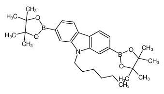 9-hexyl-2,7-bis(4,4,5,5-tetramethyl-1,3,2-dioxaborolan-2-yl)-9H-carbazole 871696-12-7