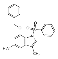 1-Benzenesulfonyl-7-benzyloxy-3-methyl-1H-indol-5-ylamine