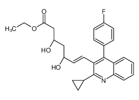 [R-(R*,S*)]-3,5-二羟基-7-[2-环丙基-4-(4-氟苯基)-3-喹啉基]-6-庚烯酸乙酯