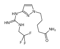 5-[3-[[N'-(2,2,2-trifluoroethyl)carbamimidoyl]amino]pyrazol-1-yl]pentanamide 84545-30-2