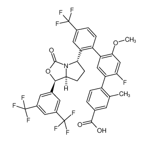 1432054-07-3 structure, C36H25F10NO5