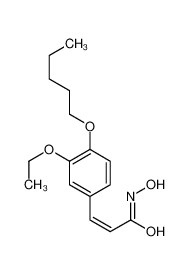 3-(3-乙氧基-4-戊氧基苯基)-2-丙烯氧肟酸