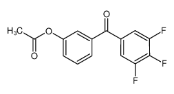 [3-(3,4,5-trifluorobenzoyl)phenyl] acetate 890099-23-7