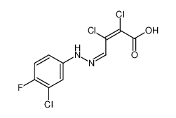 2,3-dichloro-4-[(3-chloro-4-fluorophenyl)hydrazinylidene]but-2-enoic acid 219929-44-9