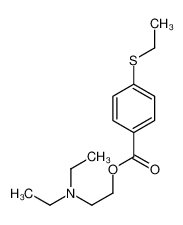 2-(diethylamino)ethyl 4-ethylsulfanylbenzoate 67049-41-6