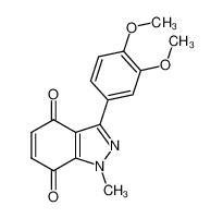 3-(3,4-dimethoxyphenyl)-1-methylindazole-4,7-dione 65079-08-5