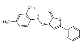 (3Z)-3-[(2,4-dimethylphenyl)hydrazinylidene]-5-phenylthiophen-2-one 5313-51-9