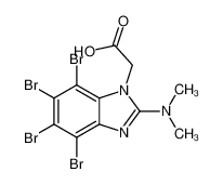 2-[4,5,6,7-tetrabromo-2-(dimethylamino)benzimidazol-1-yl]acetic acid 905105-89-7